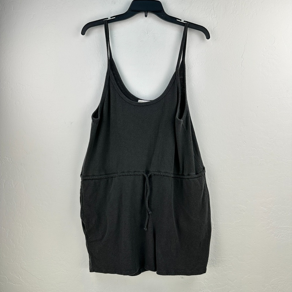 Spiritual Gangster Romper Womens Medium Dark Gray‎ Yoga Lounge Pilates Comfy